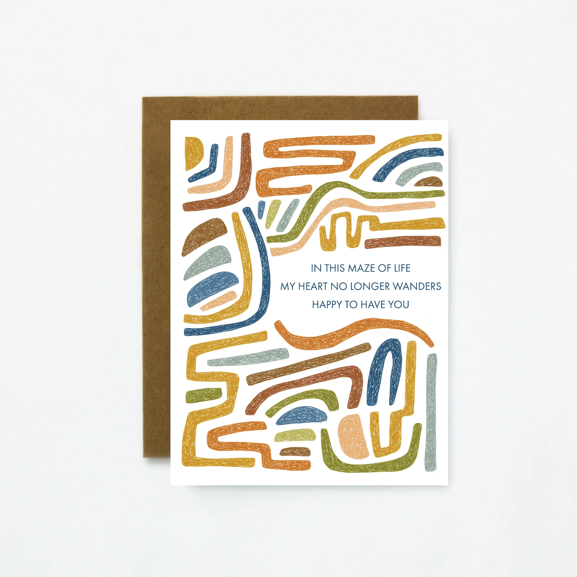 Quiet Lines Anniversary Card No Longer Wanders